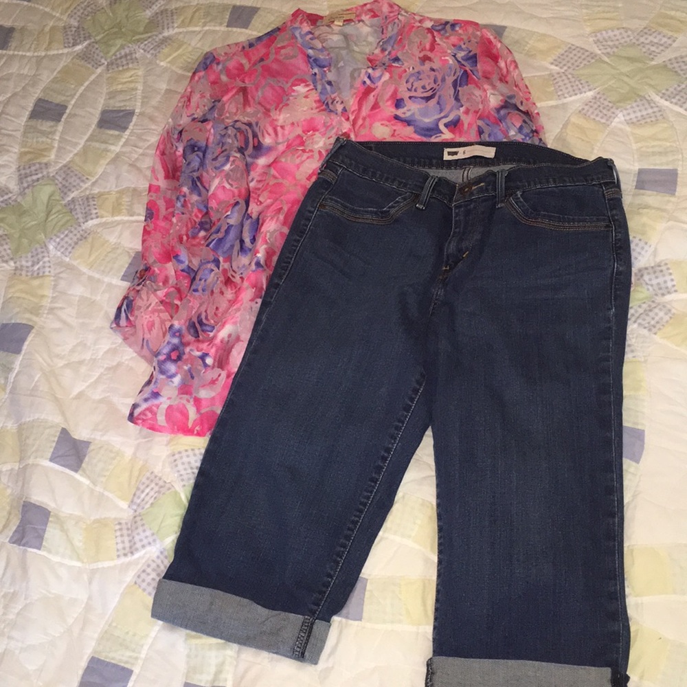 Levis capri jeans